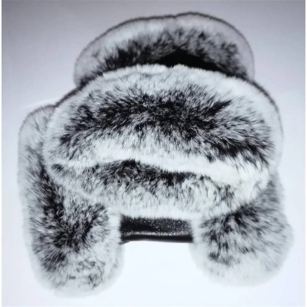 OBC DAMEN warme Handschuhe echt LEDER echt FELL Kaninfell Kaninchen Winter & Herbst Winterhandschuhe flauschig schwarz weiß grau XL Verkauf