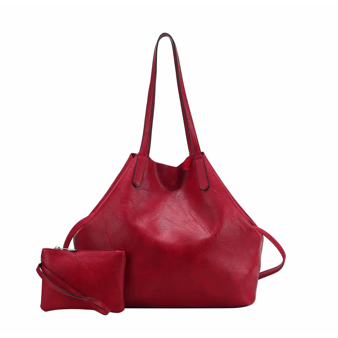 OBC Damen XXL Tasche Set 3in1 Shopper Handtasche Crossbody Hobo Bag Schultertasche Umhängetasche Cross-Over DIN-A4 Damentasche Reisetasche Beuteltasche Leder Optik Kostenloser Versand