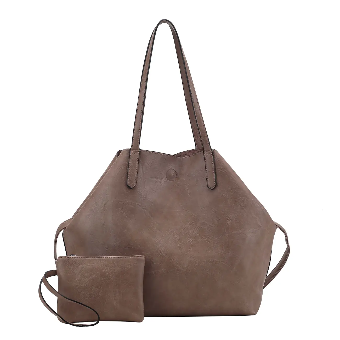 OBC Damen XXL Tasche Set 3in1 Shopper Handtasche Crossbody Hobo Bag Schultertasche Umhängetasche Cross-Over DIN-A4 Damentasche Reisetasche Beuteltasche Leder Optik Kostenloser Versand