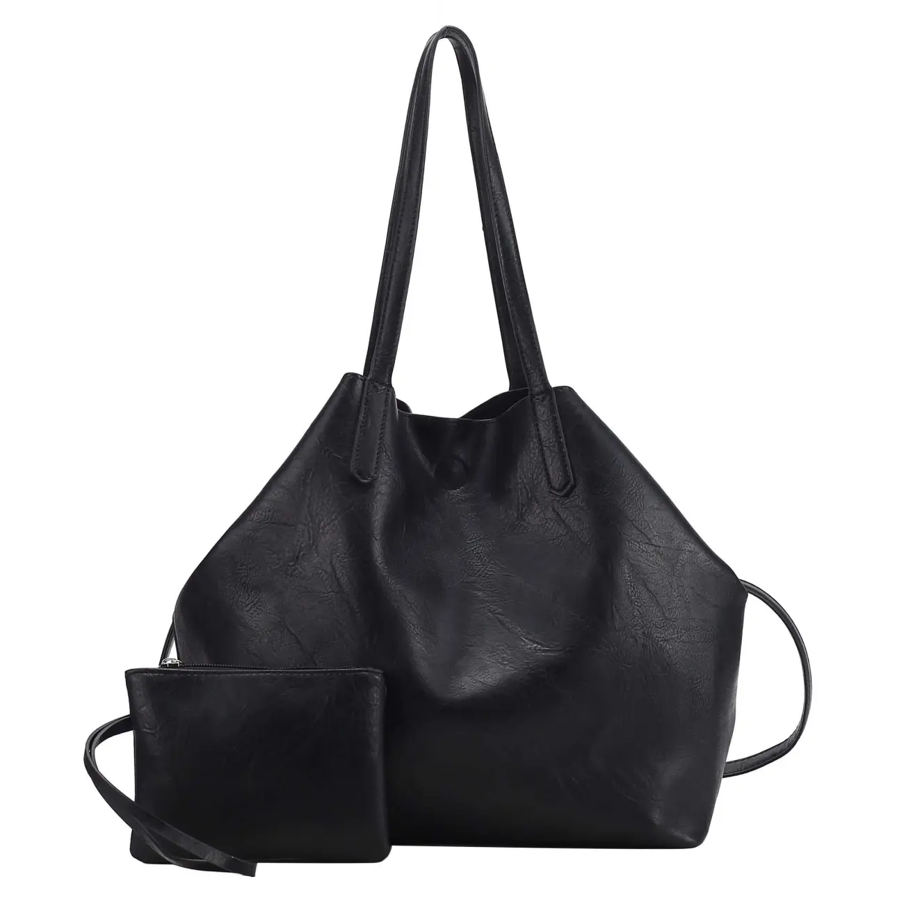 OBC Damen XXL Tasche Set 3in1 Shopper Handtasche Crossbody Hobo Bag Schultertasche Umhängetasche Cross-Over DIN-A4 Damentasche Reisetasche Beuteltasche Leder Optik Kostenloser Versand