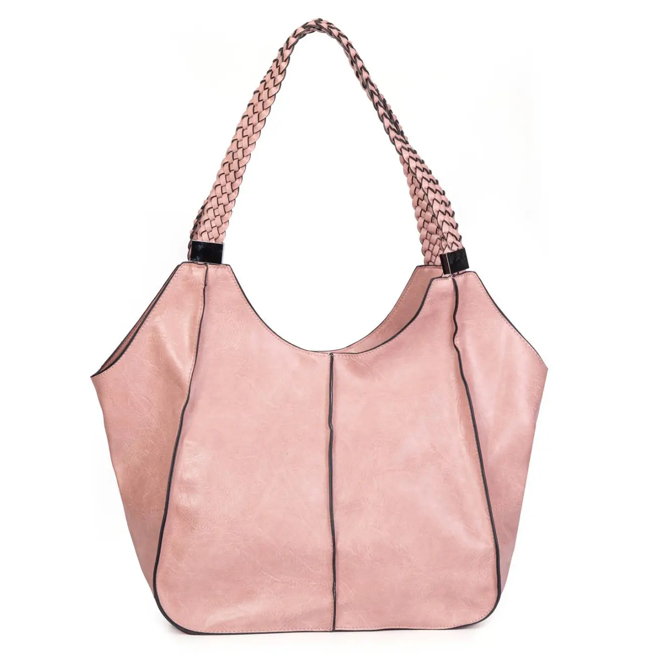 OBC DAMEN XXL Tasche Schultertasche Shopper Businesstasche Umhängetasche Workbag Henkeltasche Reisetasche FLECHTOPTIK Henkel Leder Optik Limitierter Zeitrabatt