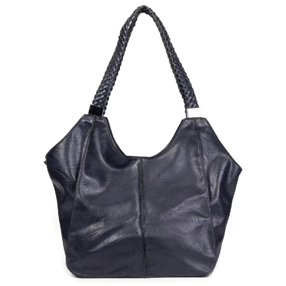 OBC DAMEN XXL Tasche Schultertasche Shopper Businesstasche Umhängetasche Workbag Henkeltasche Reisetasche FLECHTOPTIK Henkel Leder Optik Limitierter Zeitrabatt