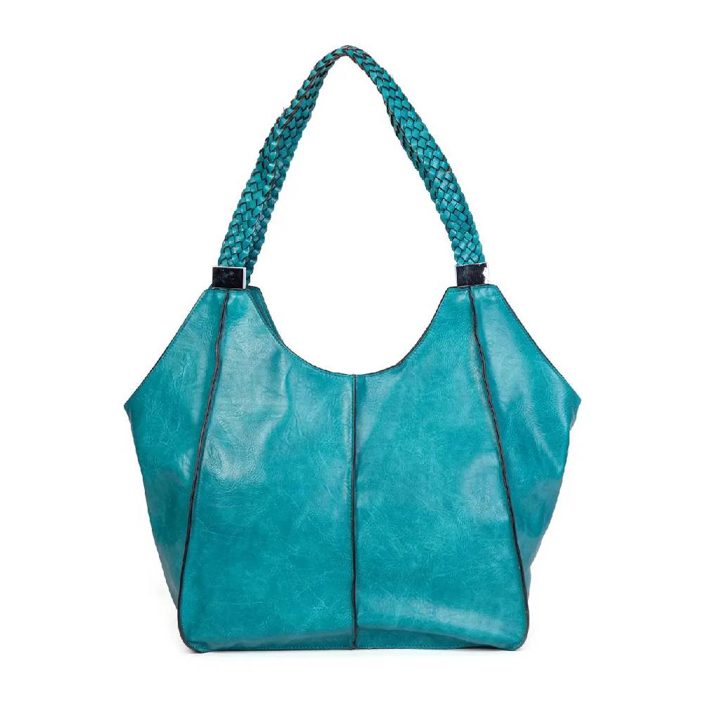 OBC DAMEN XXL Tasche Schultertasche Shopper Businesstasche Umhängetasche Workbag Henkeltasche Reisetasche FLECHTOPTIK Henkel Leder Optik Limitierter Zeitrabatt