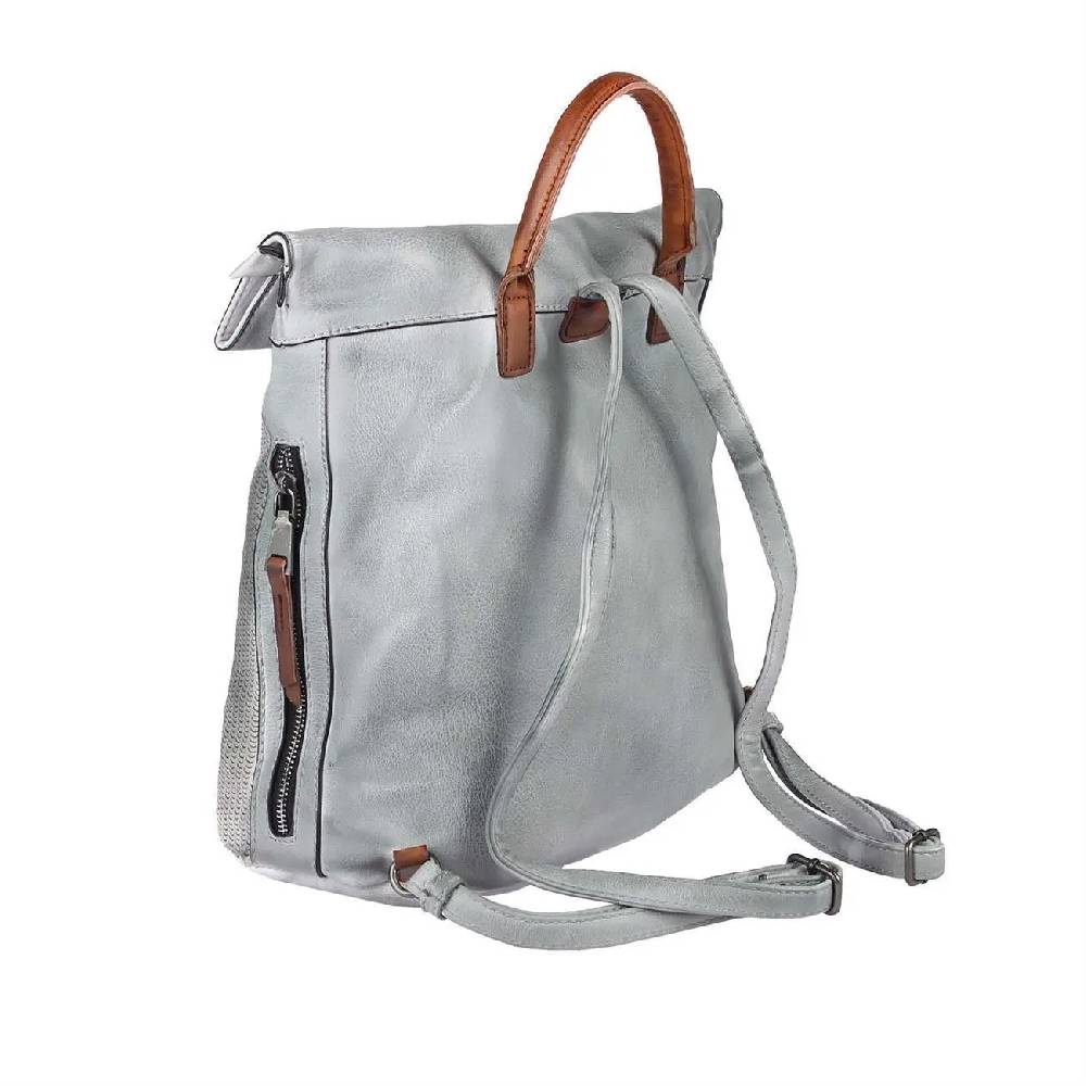 OBC DAMEN LEDER RUCKSACK TASCHE Cityrucksack USED LOOK Schultertasche Handtasche Shopper Blogger Backpack Daypack Sonderangebot