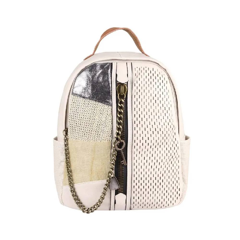 DAMEN RUCKSACK TASCHE Cityrucksack Stadtrucksack Metallic Backpack Schultertasche Handtasche Umhängetasche Shopper Ketten Daypack Lederrucksack Preisnachlass