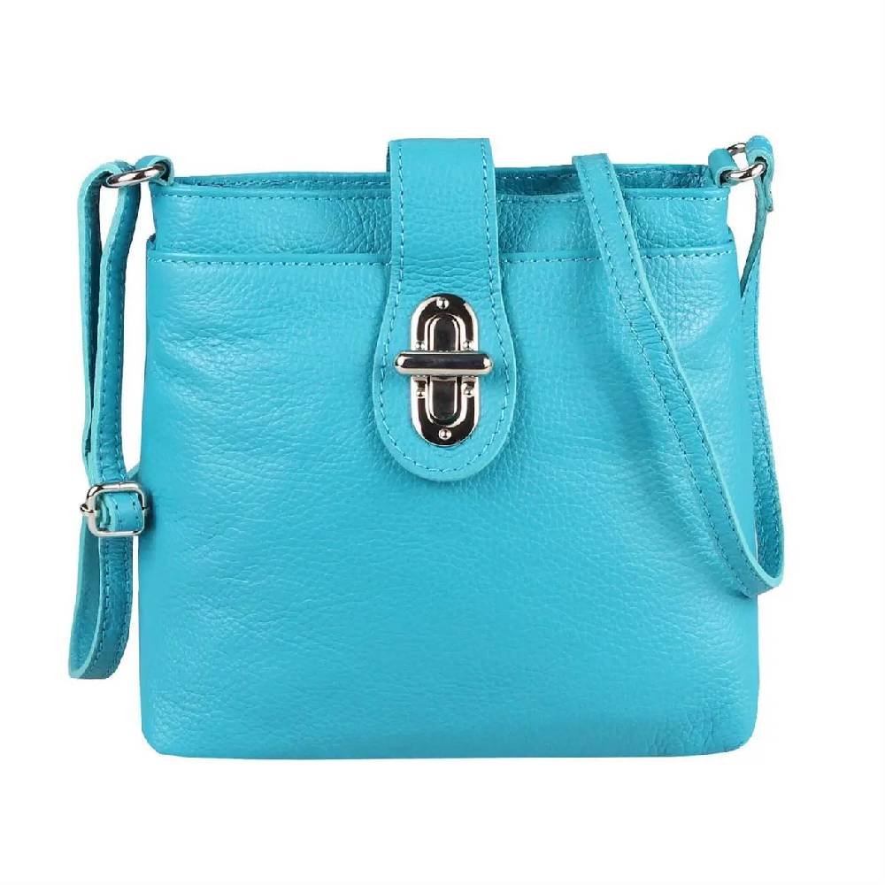 MADE IN ITALY LEDER TASCHE Schultertasche CrossOver Umhängetasche Crossbody Henkeltasche Damentasche Weihnachtsangebot