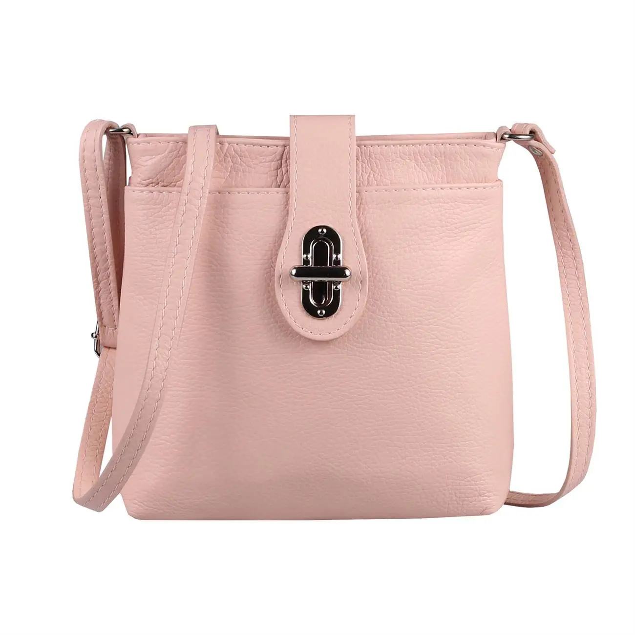 MADE IN ITALY LEDER TASCHE Schultertasche CrossOver Umhängetasche Crossbody Henkeltasche Damentasche Weihnachtsangebot