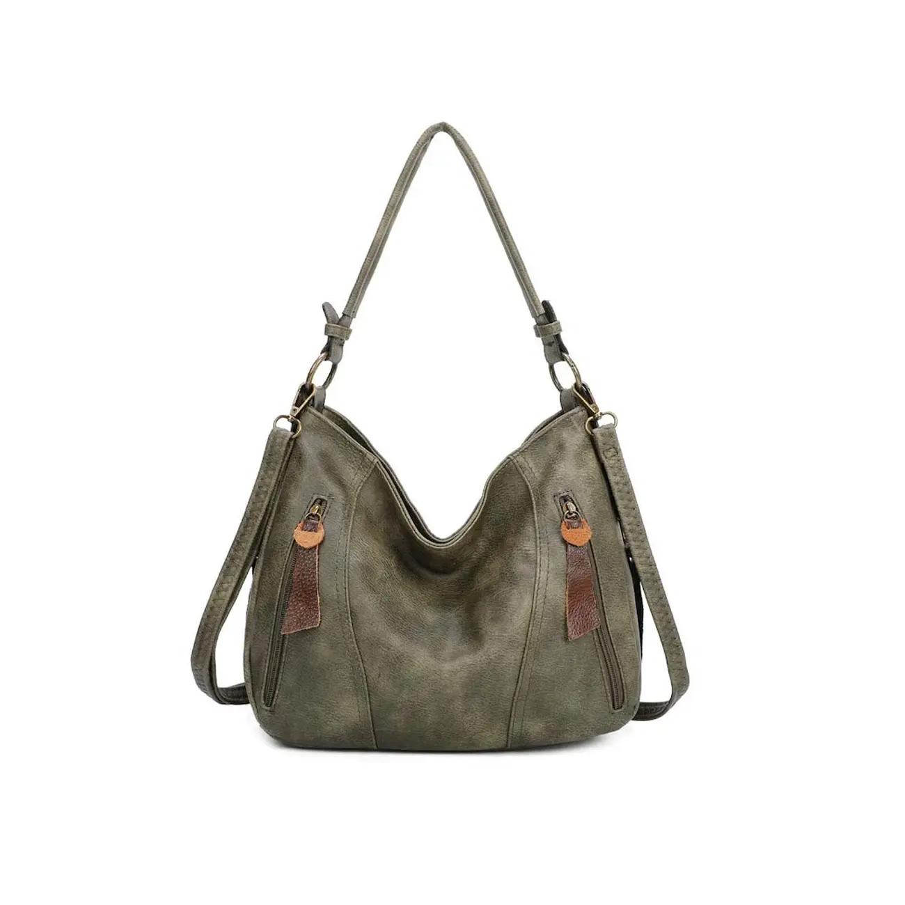 OBC Damen Tasche Shopper Hobo-Bag Schultertasche Leder Optik Umhängetasche Handtasche Crossover Reisetasche Beuteltasche Handtasche Valentinstagsangebot
