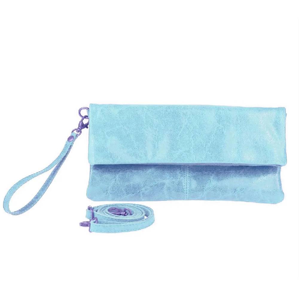 OBC Made in Italy Leder Damen Schultertasche Rindleder Vera Pelle Borsetta Tasche Clutch Schmucktasche Umhängetasche Exklusive Angebote