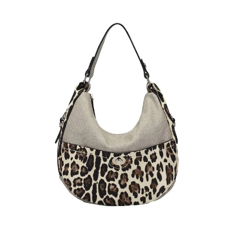 OBC DAMEN SHOPPER TASCHE HANDTASCHE Hobo Bag Kette Henkeltasche Schultertasche Umhängetasche Beuteltasche Leoparden Print Blitzangebot