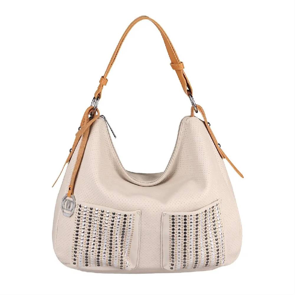 DAMEN SHOPPER TASCHE HANDTASCHE Henkeltasche Schultertasche Umhängetasche Hobo-Bag Beuteltasche Nieten Cross-Over Reisetasche Neuheiten