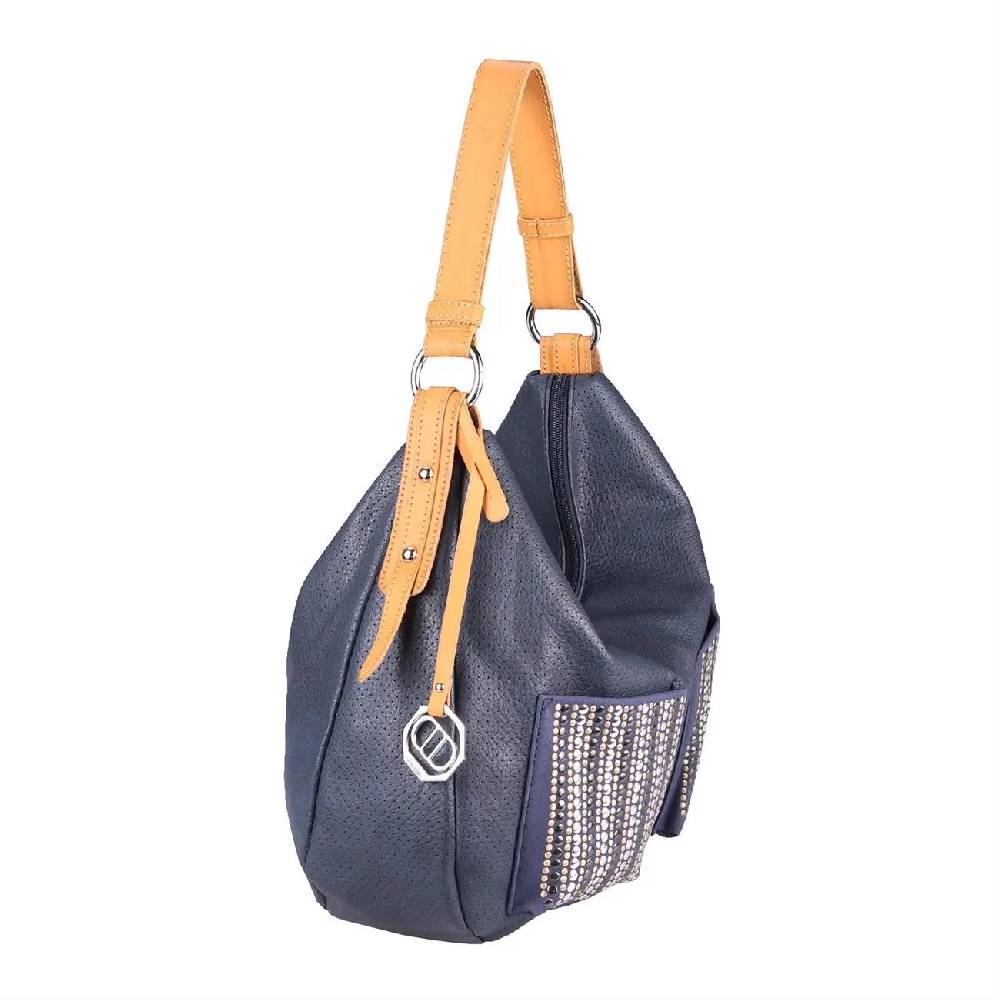 DAMEN SHOPPER TASCHE HANDTASCHE Henkeltasche Schultertasche Umhängetasche Hobo-Bag Beuteltasche Nieten Cross-Over Reisetasche Neuheiten