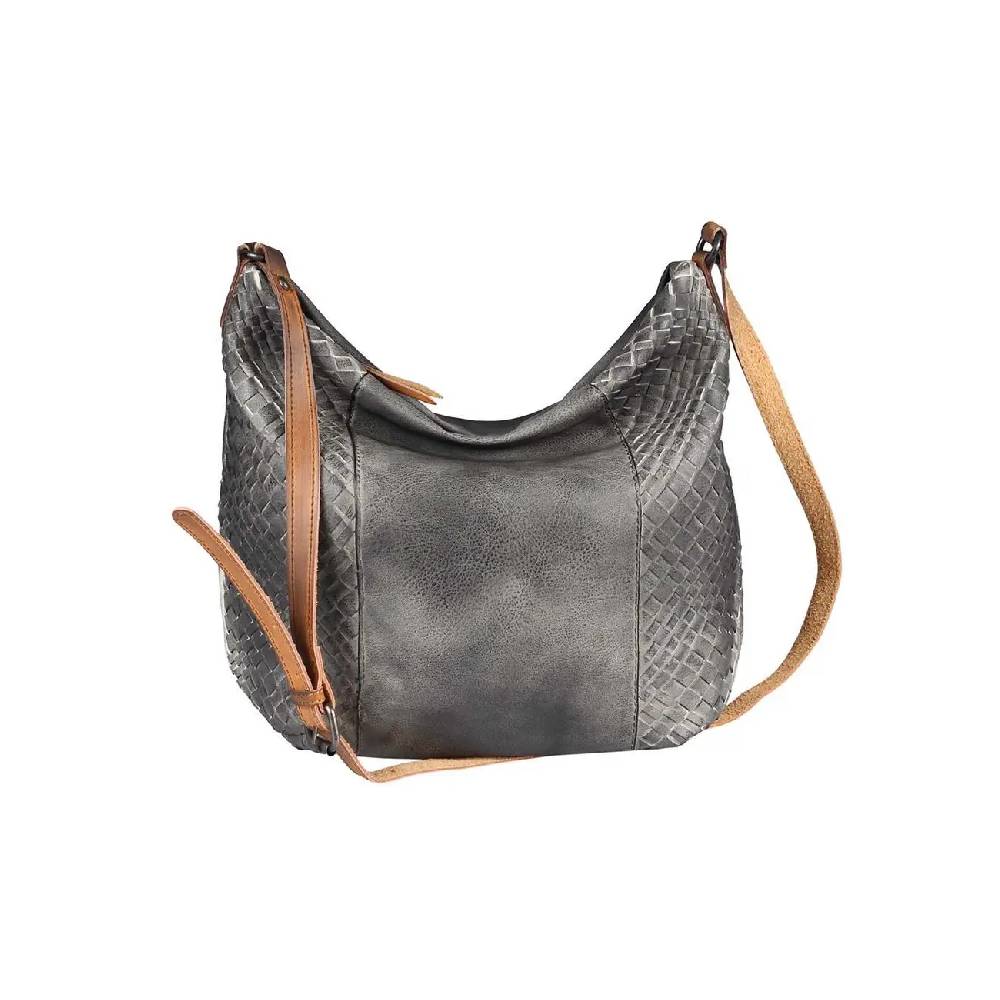 OBC DAMEN TASCHE SHOPPER Flechtoptik Ledertasche Hobo Bag Schultertasche Umhängetasche CrossOver CROSSBODY Henkeltasche Beuteltasche Bestseller