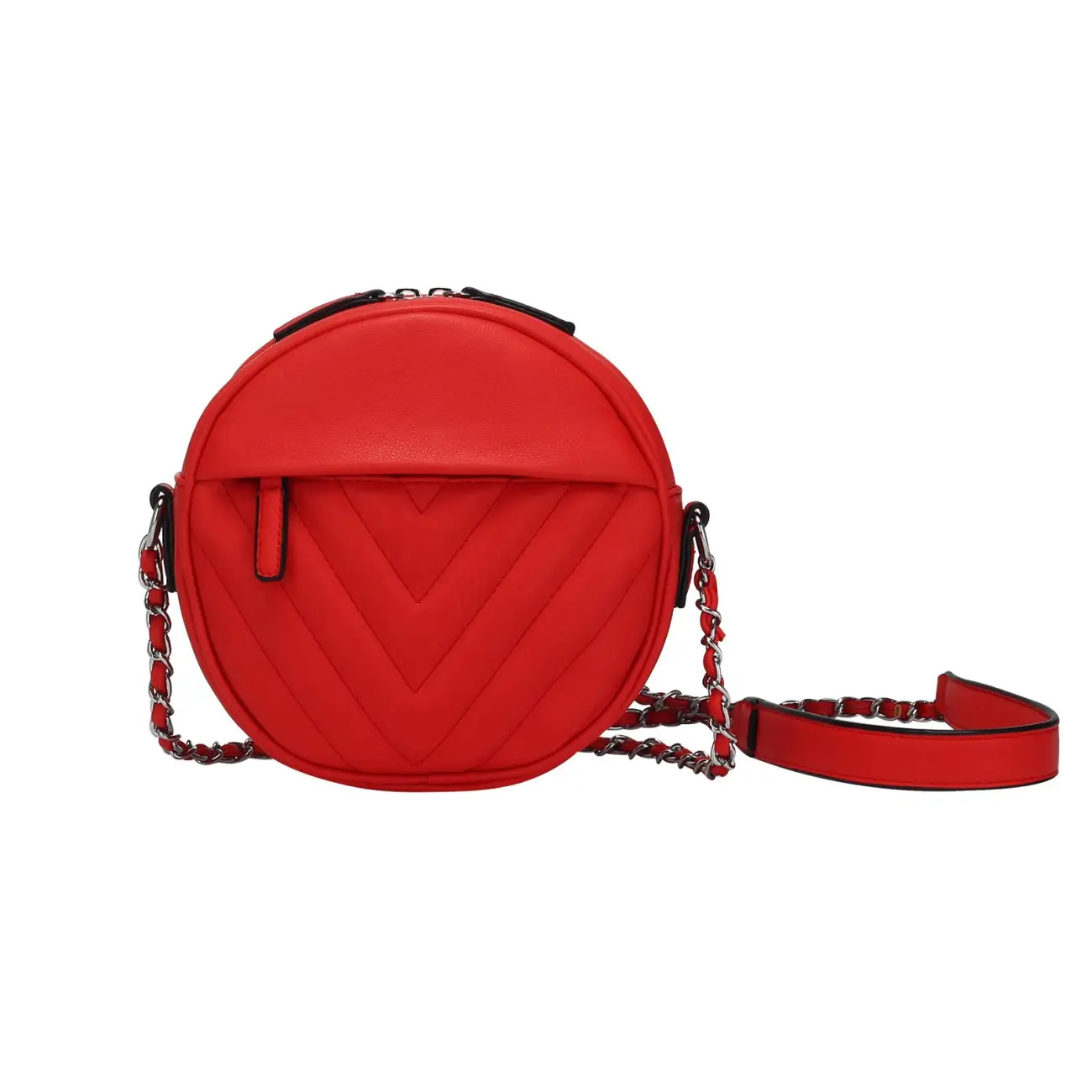 OBC DAMEN TASCHE HANDTASCHE Schultertasche Kettengurt V-Print Umhängetasche Handytasche Cross-Over kleine Clutch Riesige Ersparnisse