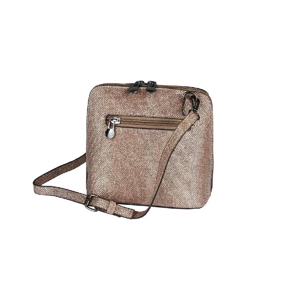 OBC DAMEN TASCHE Umhängetasche MINI CROSSOVER SILBER METALLIC Bag Handtasche Schultertasche Schmucktasche Disco Theatertasche Abendtasche Tiefpreis