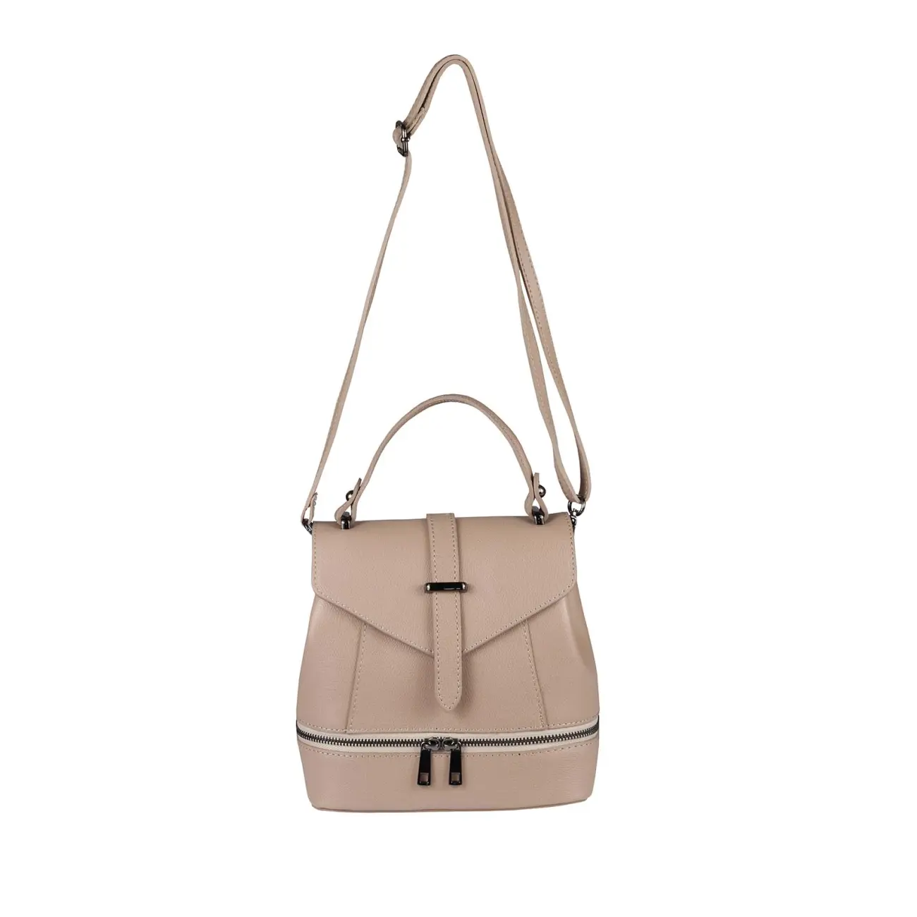 OBC MADE IN ITALY 2in1 DAMEN Echt LEDER TASCHE RUCKSACK Schultertasche Handtasche Umhängetasche Ledertasche Lederrucksack CrossOver Daypack Backpack Begrenzte Freigabe