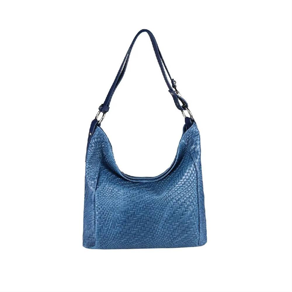 OBC Made in Italy DAMEN TASCHE LEDER DIN-A4 Shopper Schultertasche Umhängetasche Ledertasche Handtasche Henkeltasche Flechtoptik Letzte 3 Tage