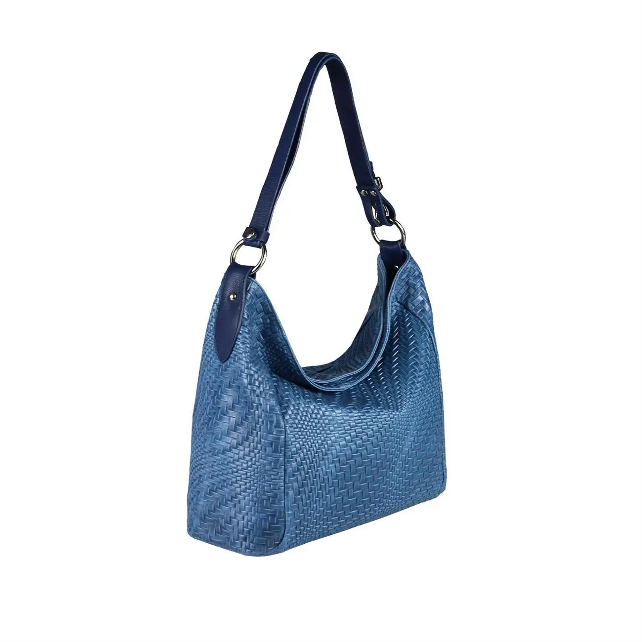 OBC Made in Italy DAMEN TASCHE LEDER DIN-A4 Shopper Schultertasche Umhängetasche Ledertasche Handtasche Henkeltasche Flechtoptik Letzte 3 Tage