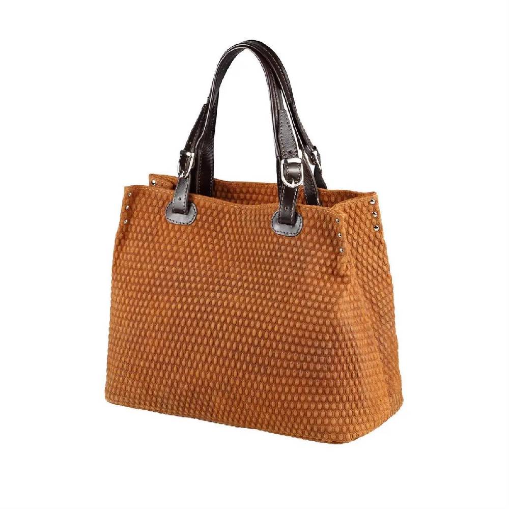 OBC Made in Italy DAMEN LEDER TASCHE Handtasche Shopper Henkeltasche Beuteltasche Schultertasche CrossOver Bowlingtasche Umhängetasche Letzte 2 Tage