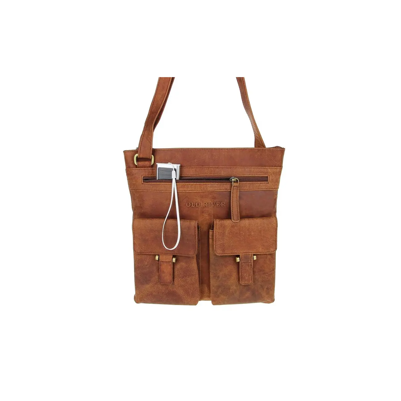 Old River Vintage Retro Style LEDER Bubalus WasserBüffel Büffelleder Tasche Messenger Bag Umhängetasche Tablet Ipad mini bis ca. 12 Zoll CrossOver 28x30x2 cm (BxHxT) Bis zu 60% Rabatt