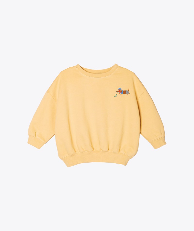 KAUF DICH GLüCKLICH KIDS Sweater Explore Gelb aus Bio-Baumwolle