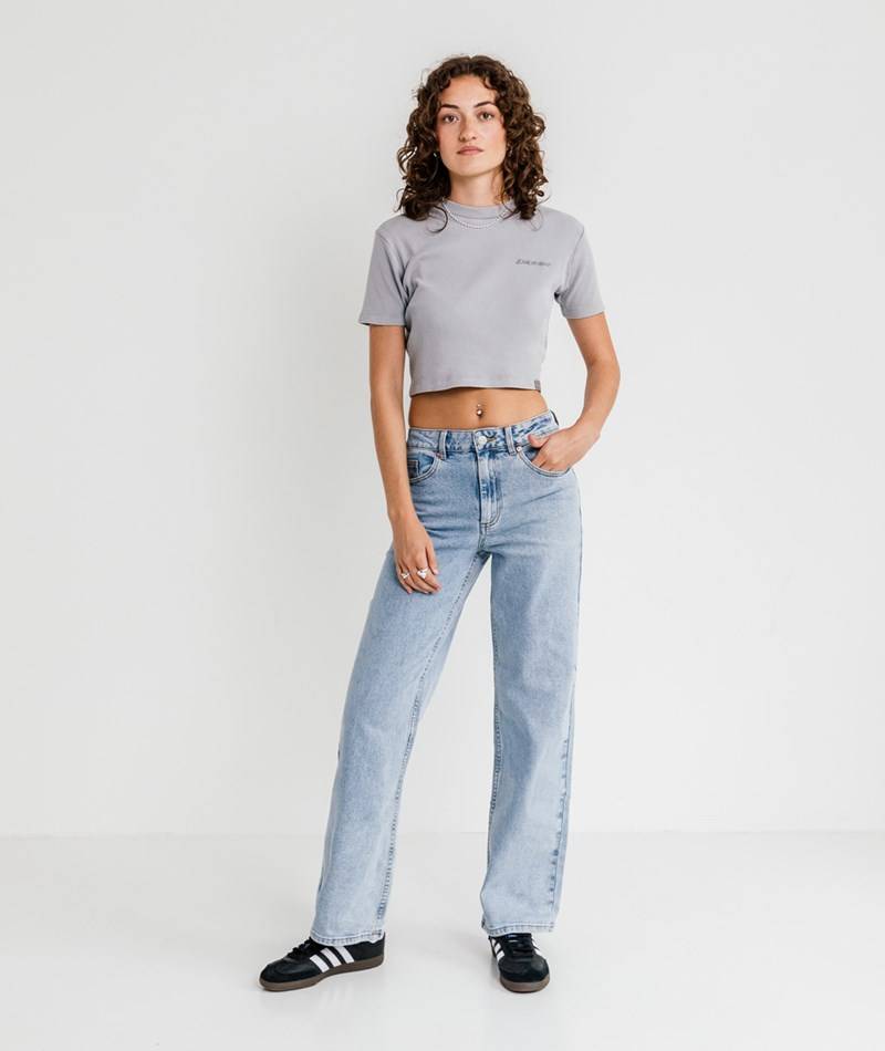 Kauf Dich Glücklich YAS YASAlena Straight Jeans blau
