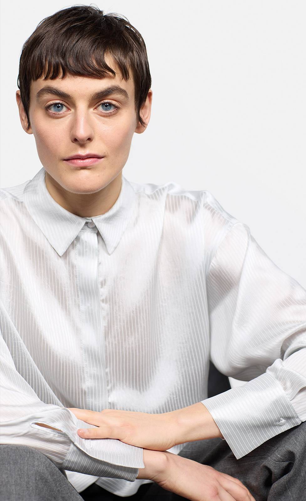 Kiefermann Mijous Gestreifte Bluse aus Seidenmaterial Neueste Mode