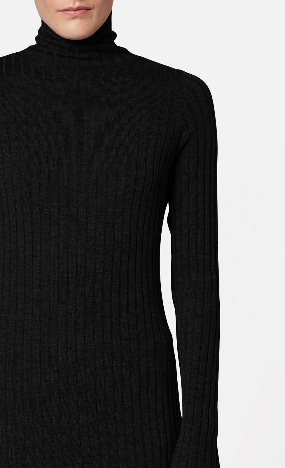 Kiefermann Filja Geripptes Strickkleid aus Merinowolle Große Rabatte