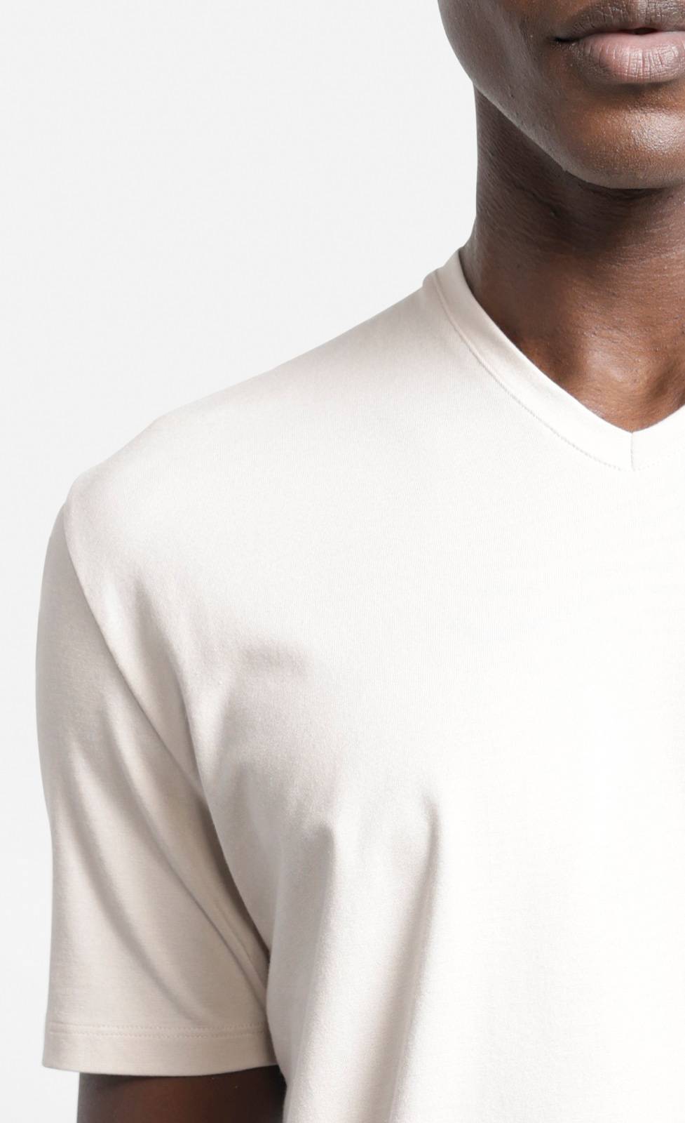 Kiefermann Hapes V-Ausschnitt T-Shirt aus Baumwolle-Modal VIP-Rabatte