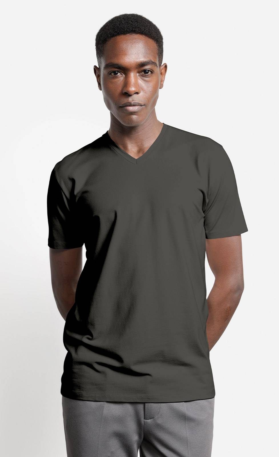 Kiefermann Hapes V-Ausschnitt T-Shirt aus Baumwolle-Modal VIP-Rabatte