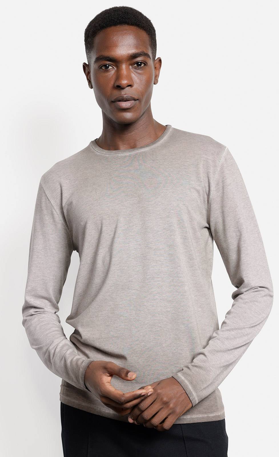 Kiefermann Erics Überfärbtes Langarmshirt mit Rundhals Super Sparpreis