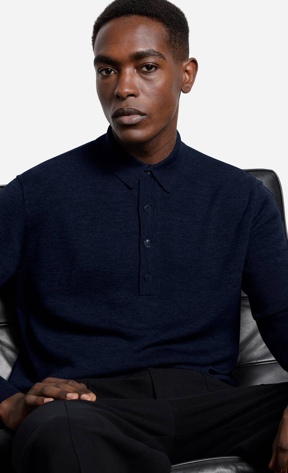Kiefermann Imano Polopullover aus Merinowolle Riesige Rabatte
