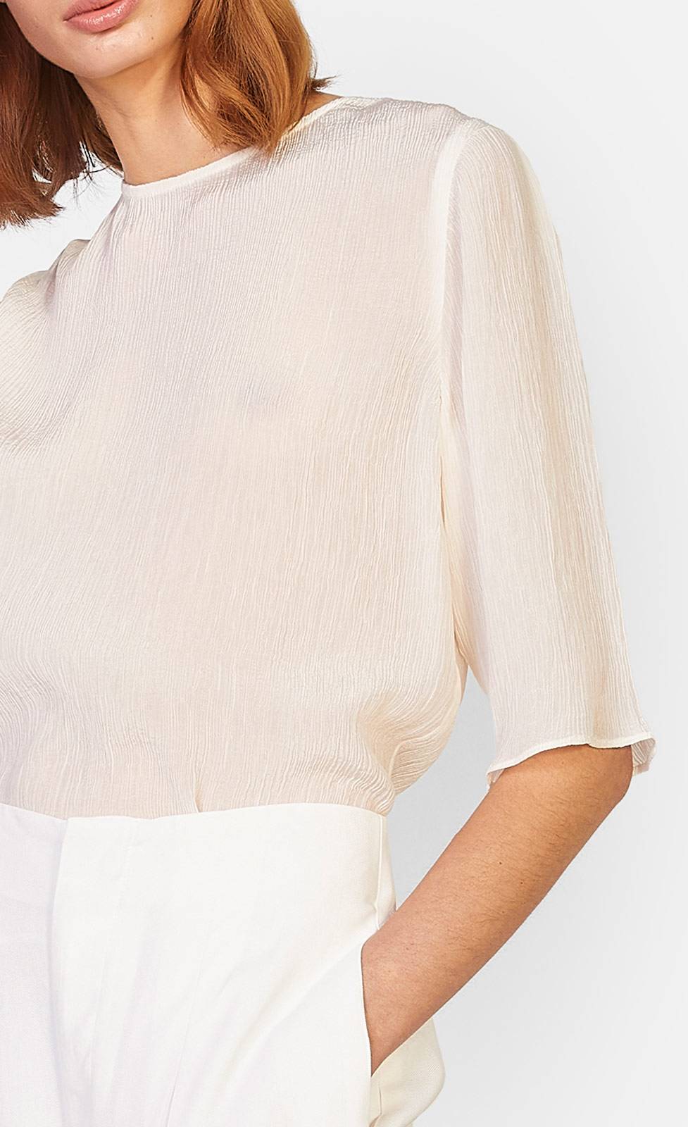 Kiefermann Adele Blusenshirt aus Crinkle-Ware Verkauf