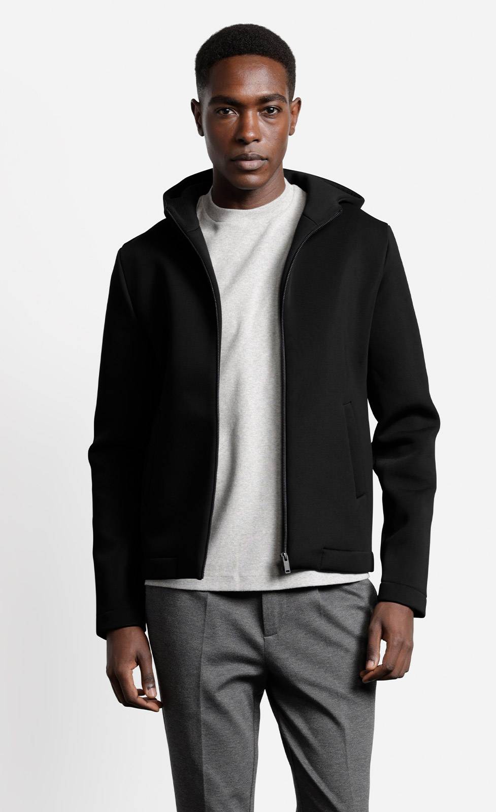 Kiefermann Attan Kapuzenjacke aus gebondeter Sweatware Rabatt