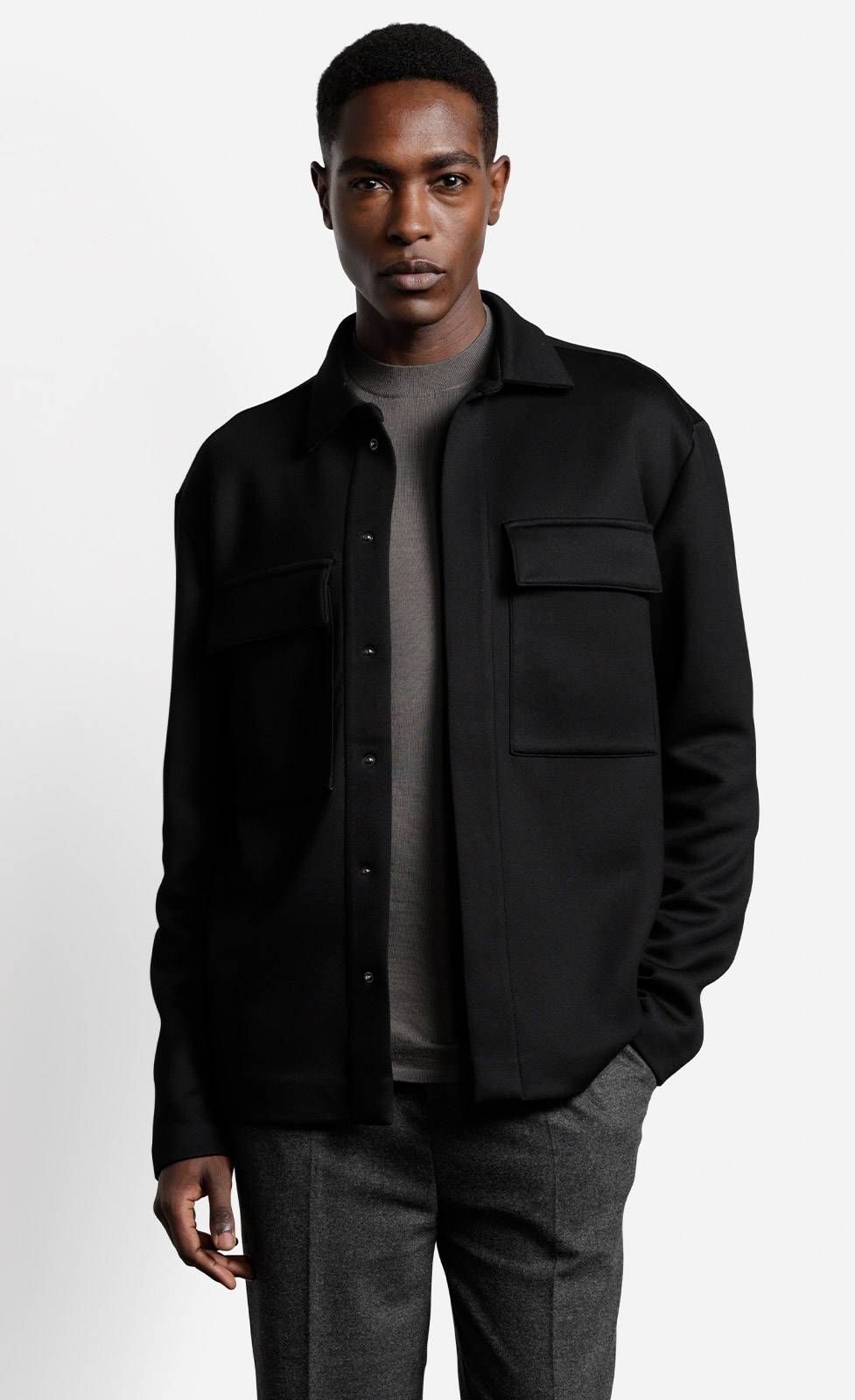 Kiefermann Enrike Overshirt aus Viskose mit Taschen Großer Ausverkauf