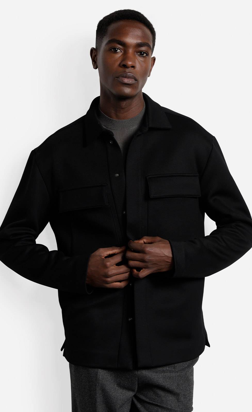 Kiefermann Enrike Overshirt aus Viskose mit Taschen Großer Ausverkauf