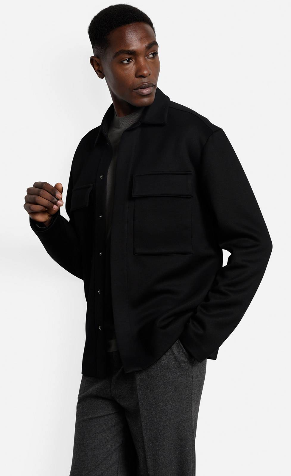 Kiefermann Enrike Overshirt aus Viskose mit Taschen Großer Ausverkauf