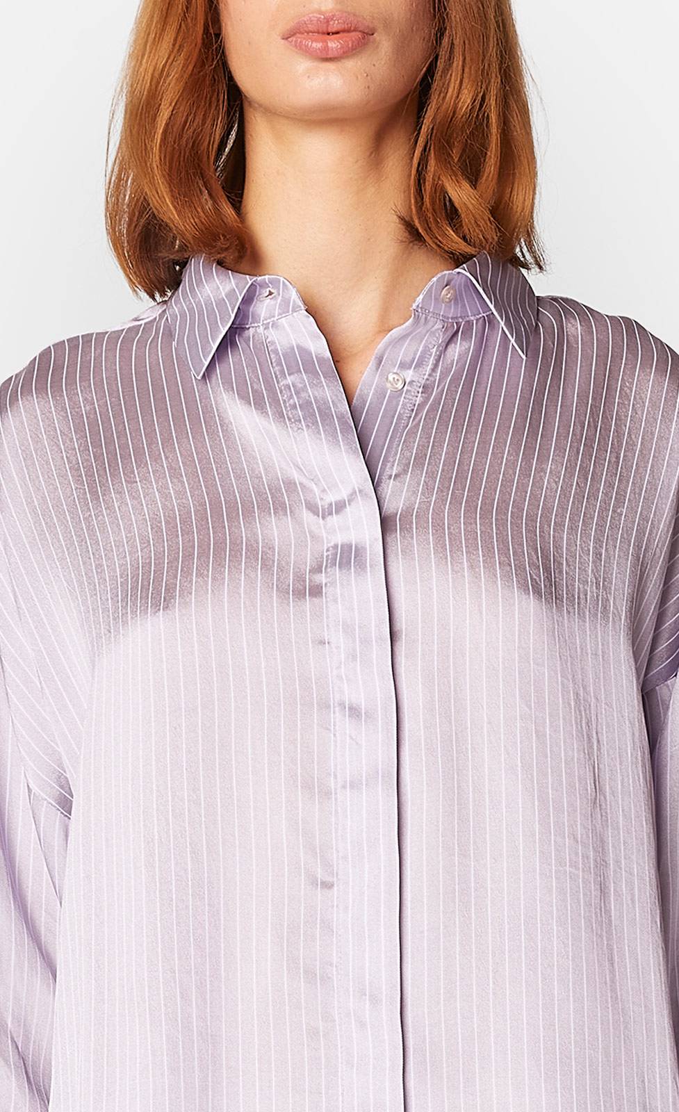Kiefermann Cecilie Gestreifte Bluse aus Seidenmaterial Online Shopping
