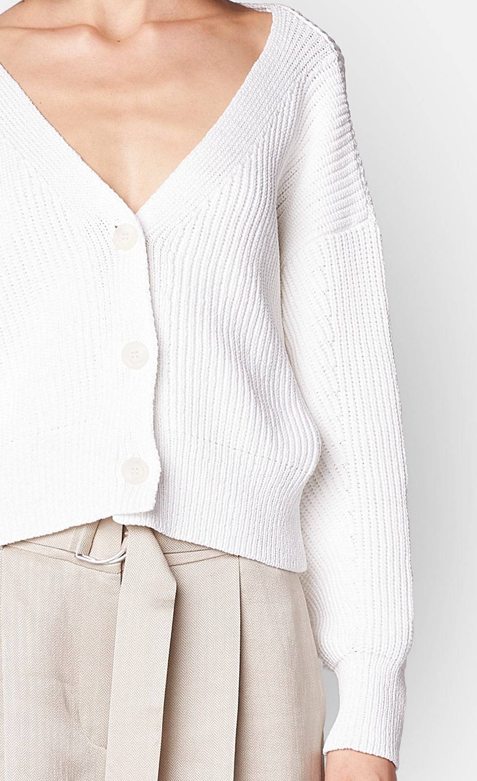 Kiefermann Giovanna Grobe Strickjacke aus Baumwolle Preisnachlass