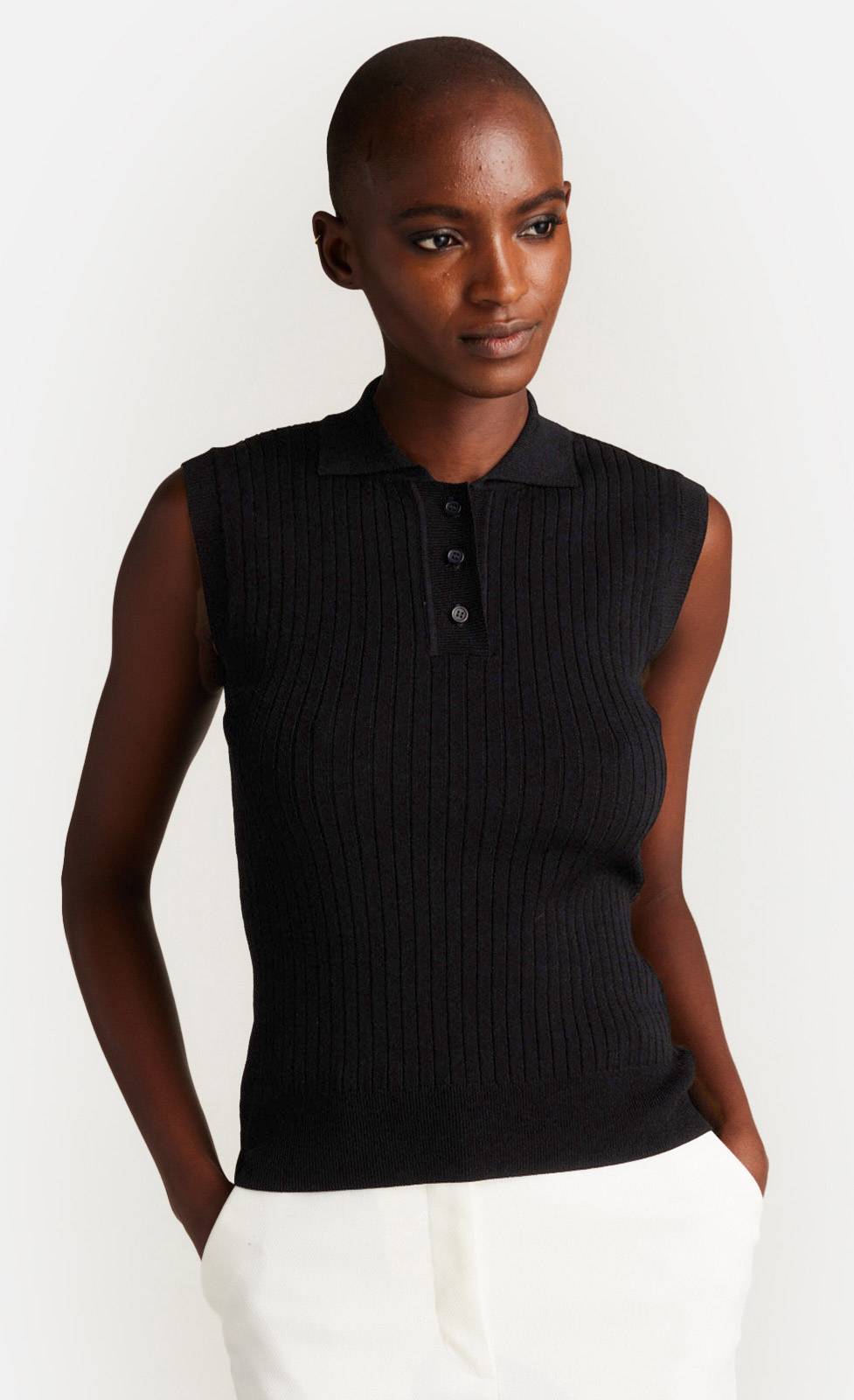 Kiefermann Melody Rippstrickpolo mit Knopfleiste Muttertagsangebot