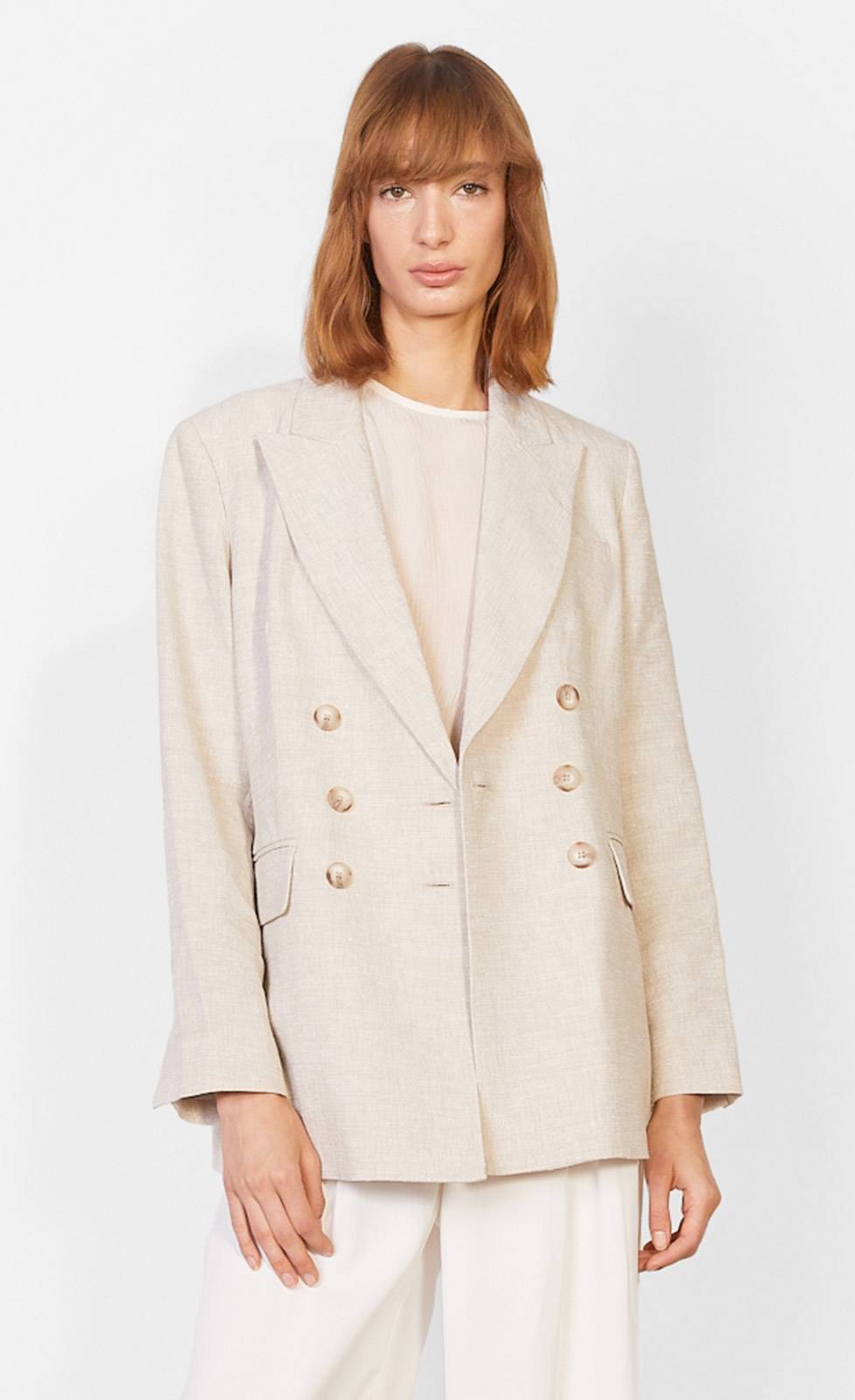 Kiefermann Martina Blazer aus Leinenmaterial Lagerräumung