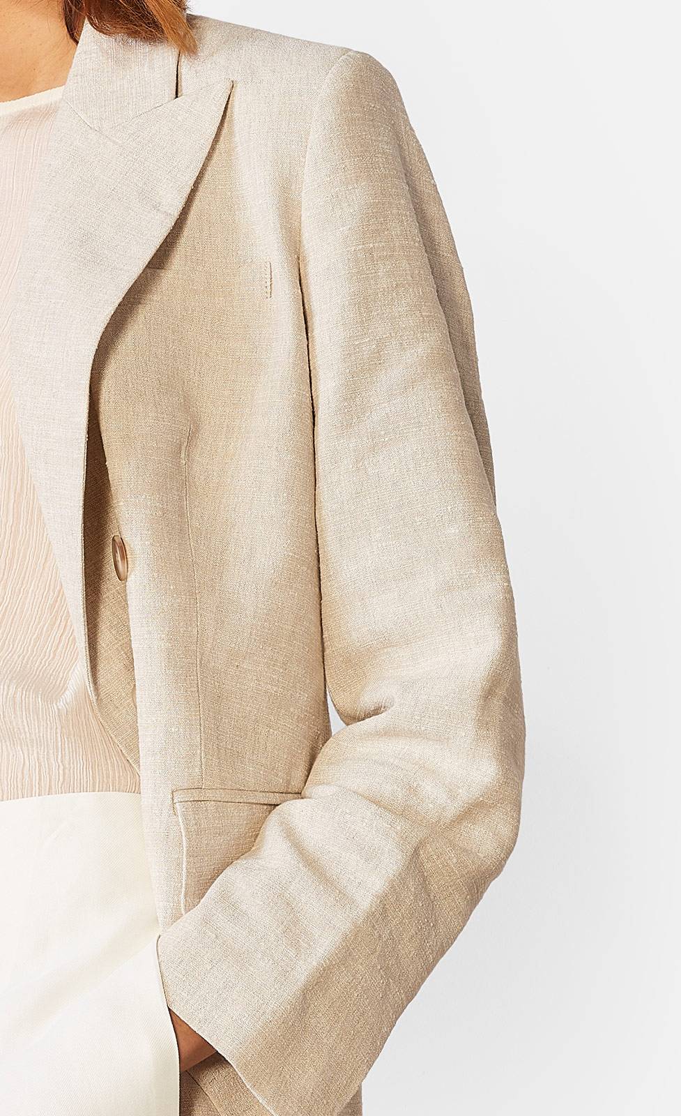 Kiefermann Martina Blazer aus Leinenmaterial Lagerräumung