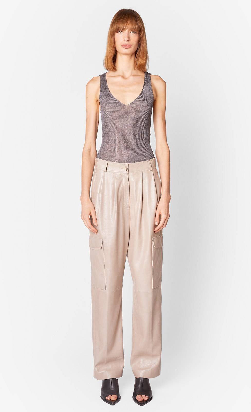 Kiefermann Amaya Nappalederhose mit glänzendem Finish Letzter Tag