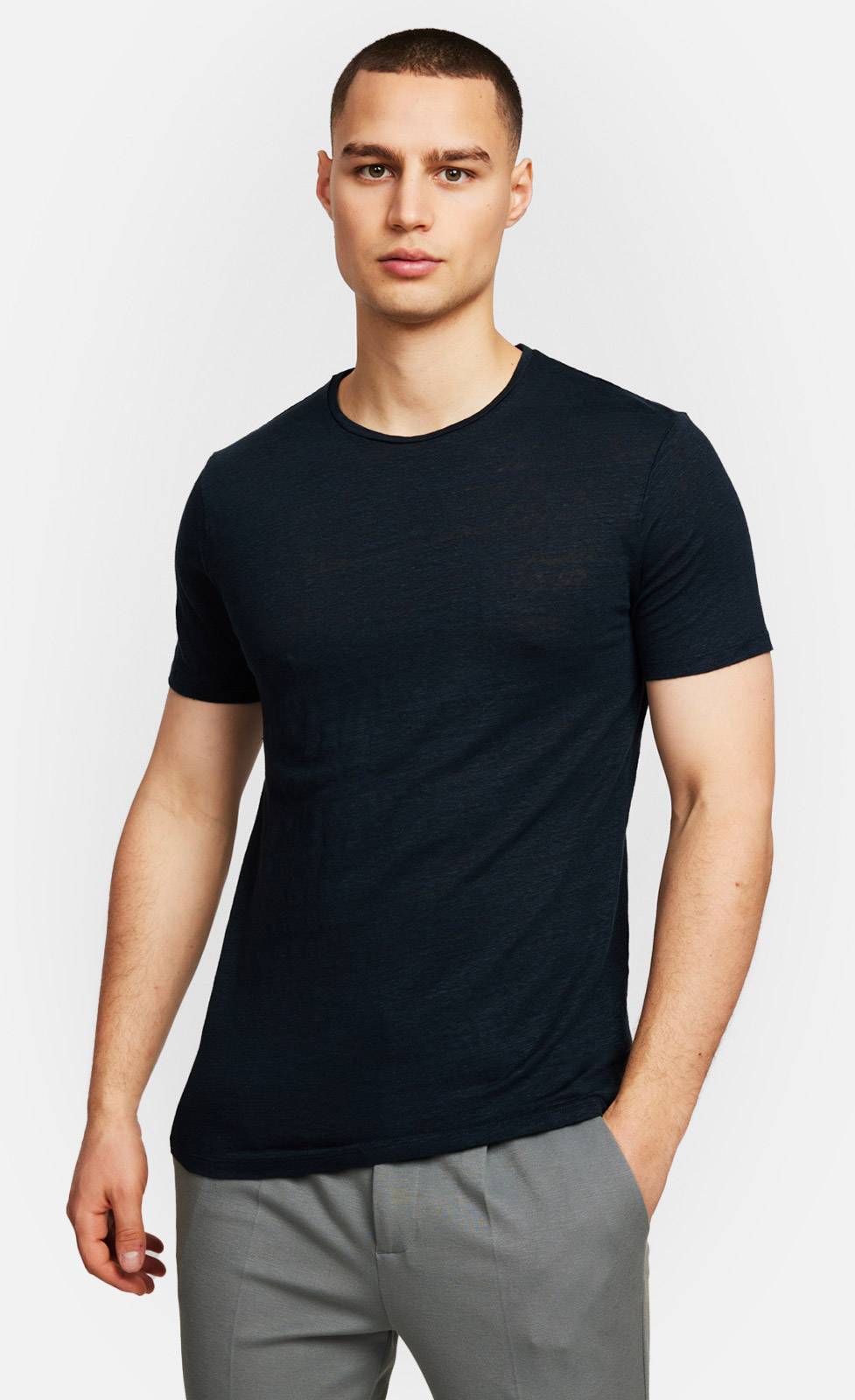 Kiefermann Laine Leinen-T-Shirt mit Rundhalsausschnitt Bis zu 65% Rabatt