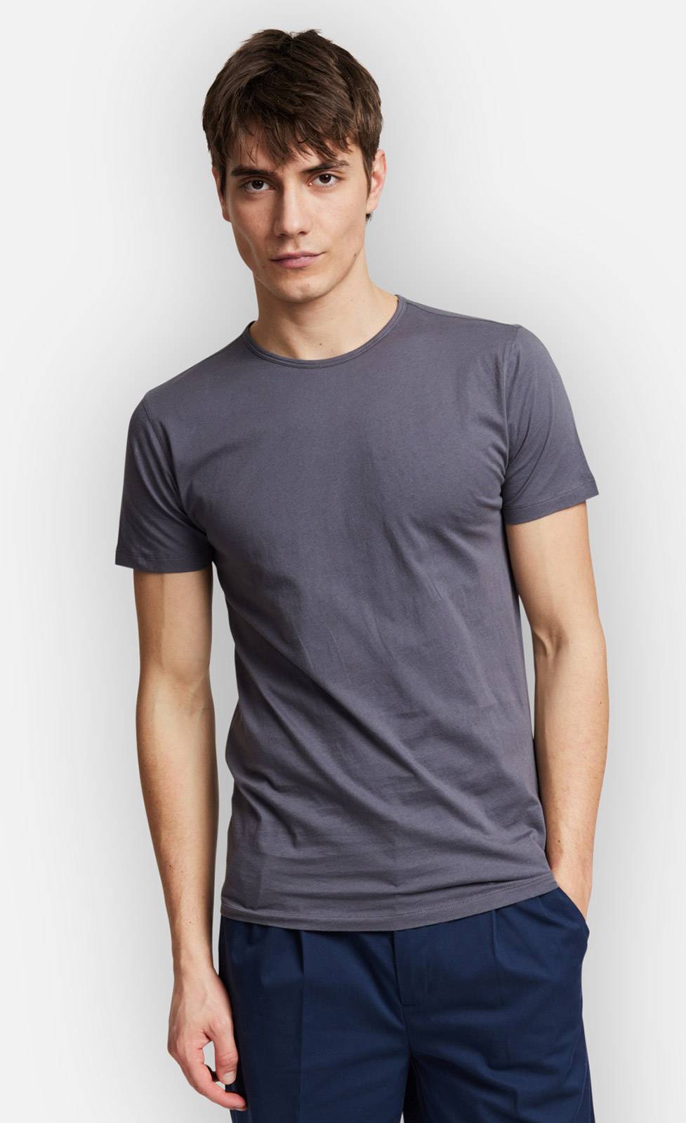 Kiefermann Lio Baumwoll-T-Shirt mit Rundhals Sonderangebot der Fabrik