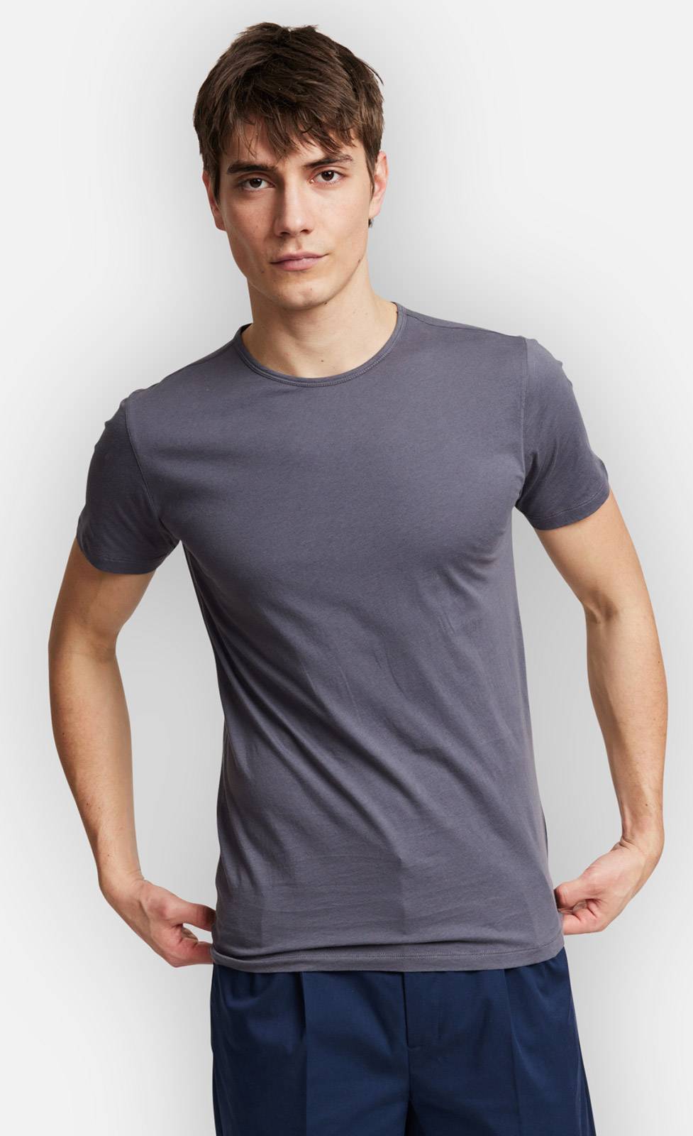 Kiefermann Lio Baumwoll-T-Shirt mit Rundhals Sonderangebot der Fabrik