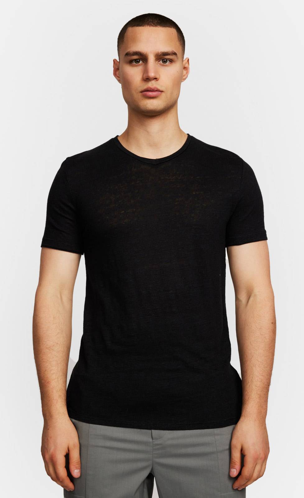 Kiefermann Flynn Leinen-T-Shirt mit V-Ausschnitt Bis zu 55% Rabatt