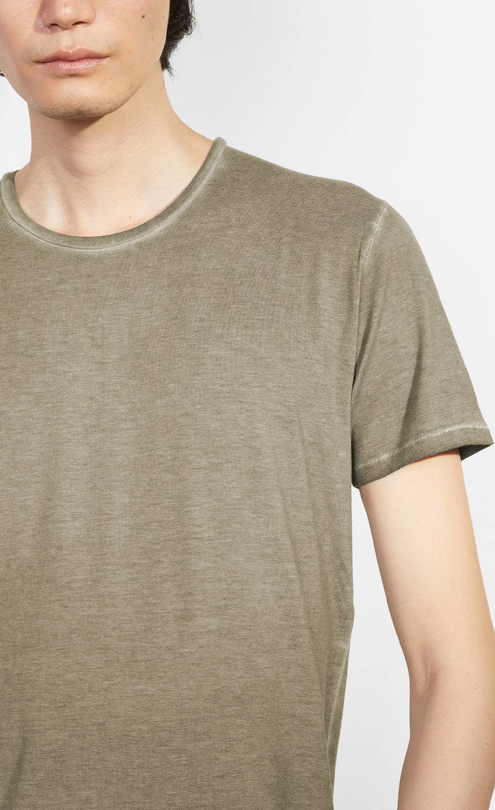 Kiefermann Robin Überfärbtes Rundhals-T-Shirt Discount Store für neue Produkte