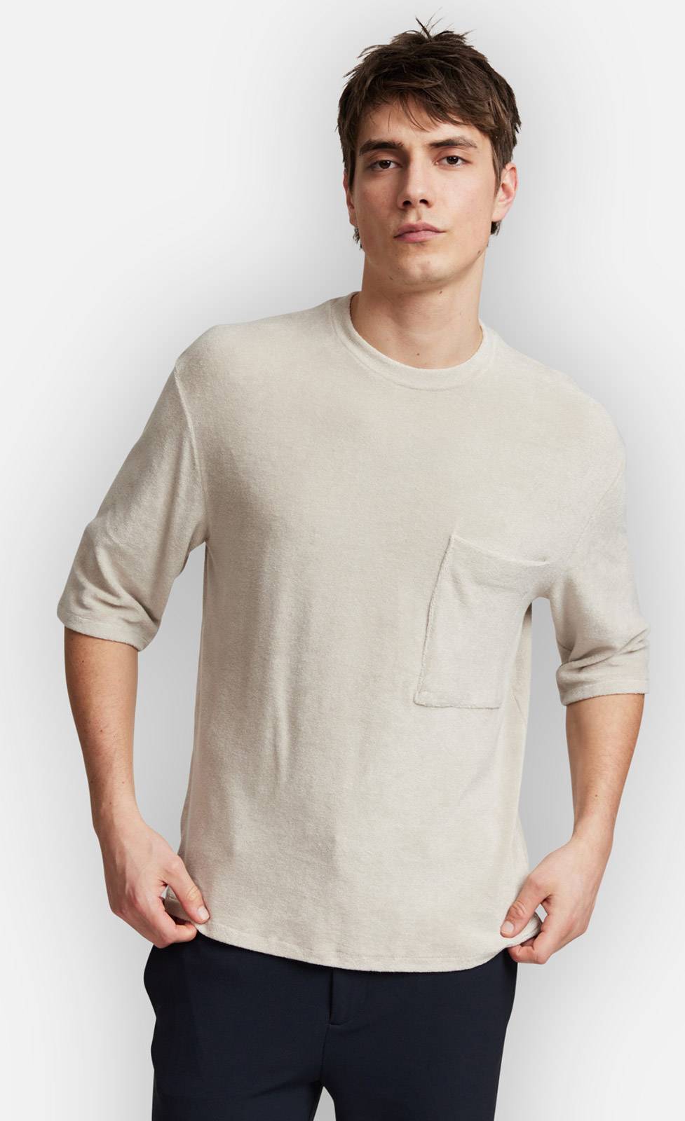 Kiefermann Bert Frottee-T-Shirt Clearance-Verkauf