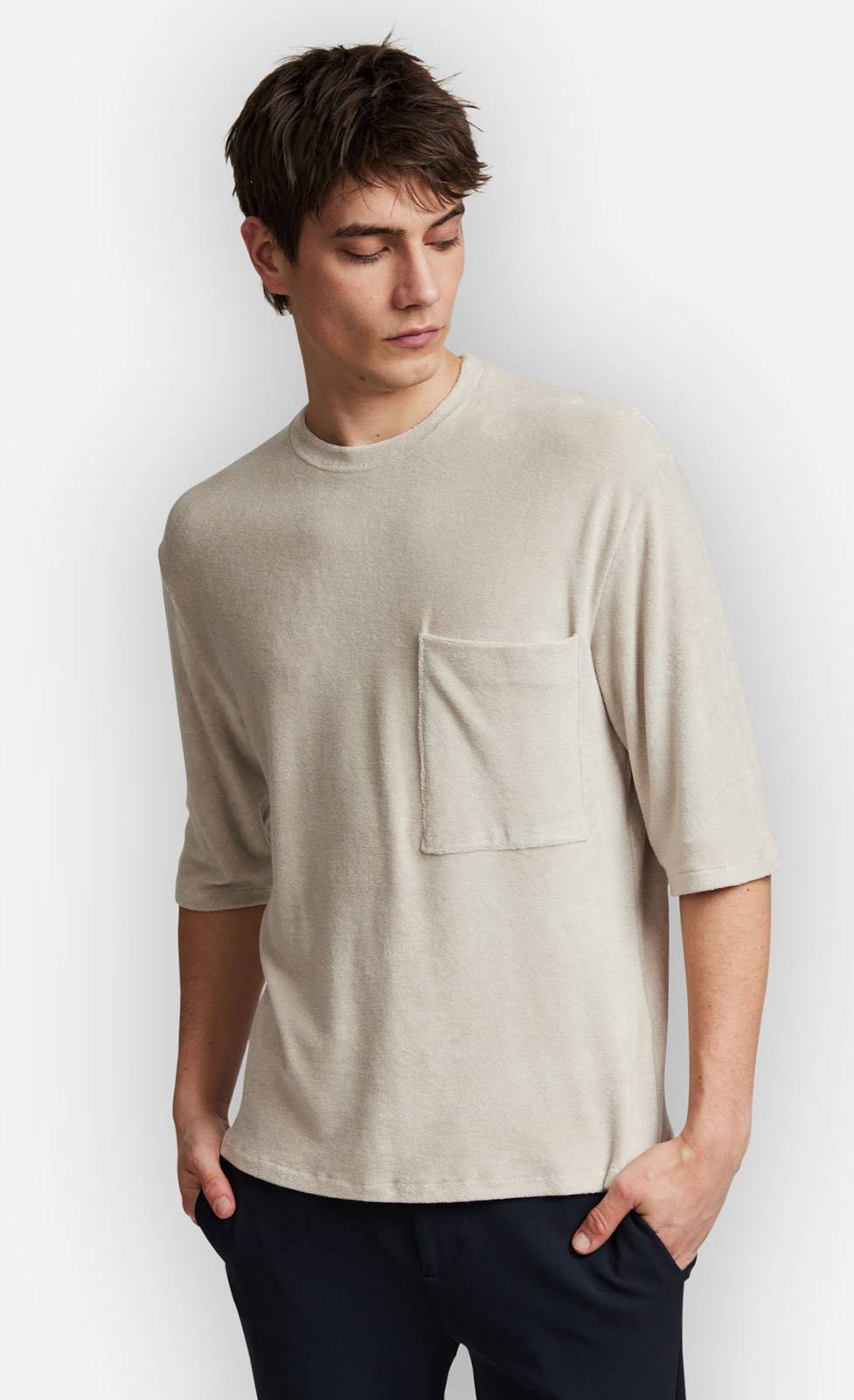 Kiefermann Bert Frottee-T-Shirt Clearance-Verkauf